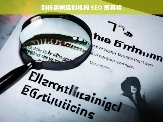 剖析黑帽培训机构 SEO 的真相，黑帽培训机构 SEO 真相剖析