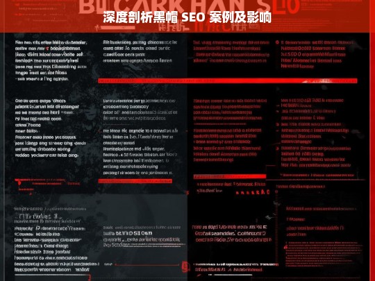 深度剖析黑帽 SEO 案例及影响，深度剖析黑帽 SEO 案例及其影响探究