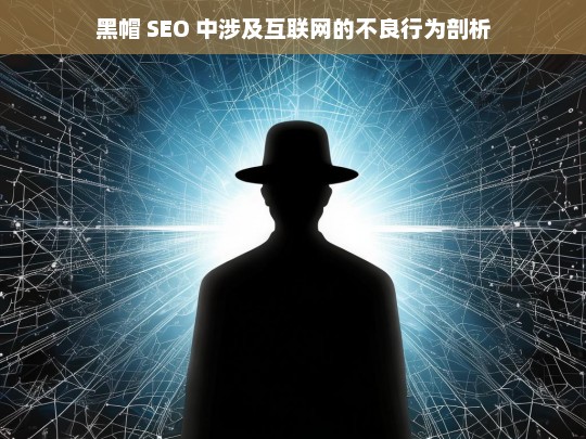 黑帽 SEO 中涉及互联网的不良行为剖析，黑帽 SEO 不良行为与互联网剖析