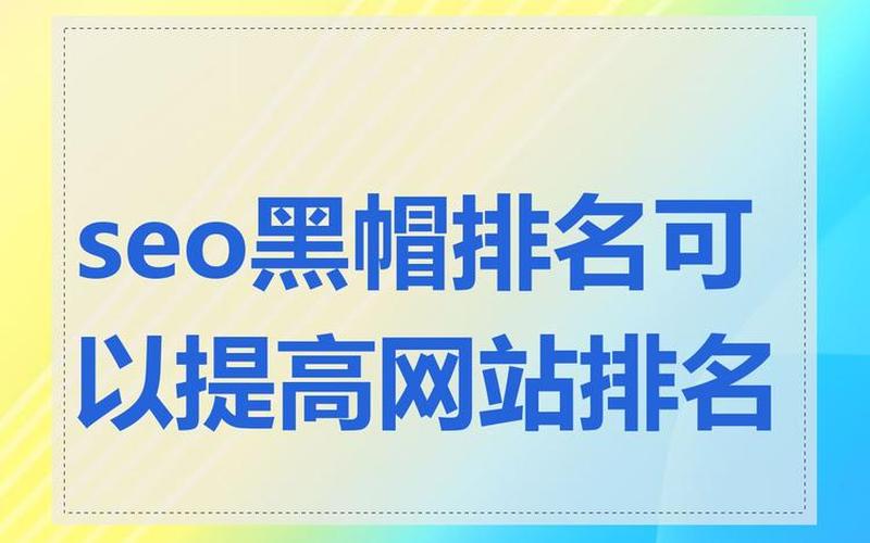 seo黑帽是什么意思怎么样_列举几种seo黑帽行为